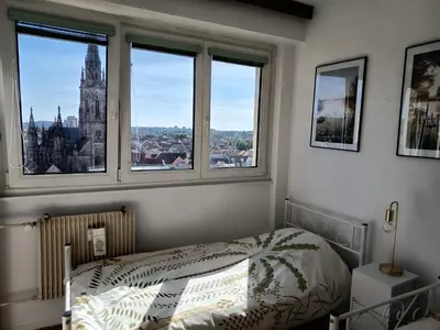 Un ou plusieurs lits dans un hébergement de l'établissement Appartement centre ville Mulhouse