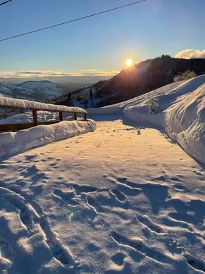 L'établissement Le cocon d’Emma en hiver