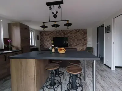 Cuisine ou kitchenette dans l'établissement Gîte d’Alsace l’Escale