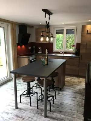 Cuisine ou kitchenette dans l'établissement Gîte d’Alsace l’Escale