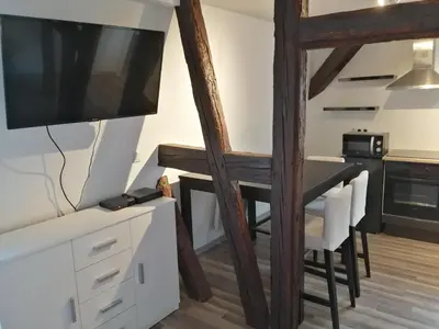 Cuisine ou kitchenette dans l'établissement Magnifique gîte plein centre de Sélestat