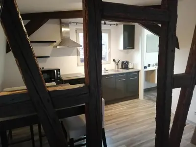 Cuisine ou kitchenette dans l'établissement Magnifique gîte plein centre de Sélestat
