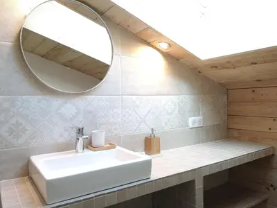 Salle de bains dans l'établissement Cocon de caractère au cœur des vignes Alsaciennes