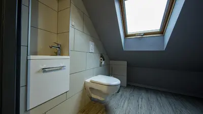 Salle de bains dans l'établissement Domaine de l'Atelier
