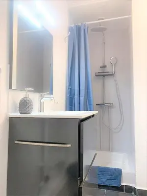 Salle de bains dans l'établissement MyHome Basel 3B44