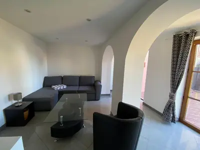 Coin salon dans l'établissement Guesthouse Les 3 Chateaux