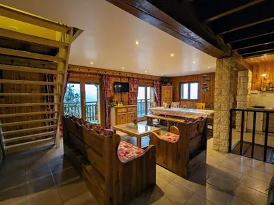 Plan de l'établissement Chalet 3 étoiles avec sauna près de La Bresse - FR-1-589-18