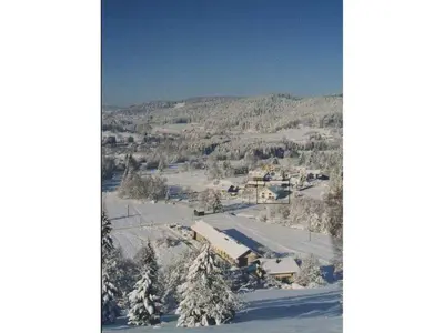 L'établissement Gîte paisible avec terrasse et WIFI, proche de Gérardmer - 2 chambres, animaux acceptés - FR-1-589-216 en hiver