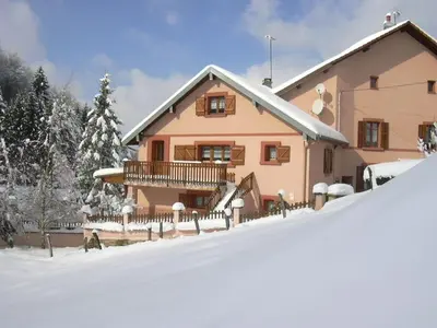 L'établissement Gîte familial avec piscine, idéal pour randonnées et pêche, proche Gérardmer et crêtes vosgiennes - FR-1-589-238 en hiver