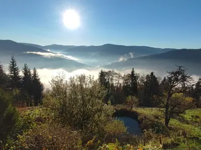 Paysage naturel près de la maison de vacances