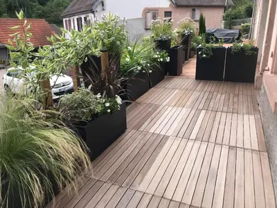 Jardin de l'établissement Au petit randonneur
