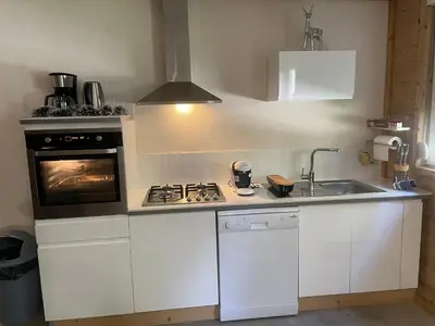 Cuisine ou kitchenette dans l'établissement Rockin 70's Lodges