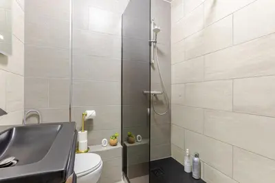 Salle de bains dans l'établissement Colmar chaleureux 5 mn du centre T2