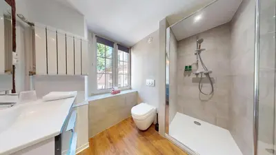 Salle de bains dans l'établissement Maison Le Clos Bartholdi