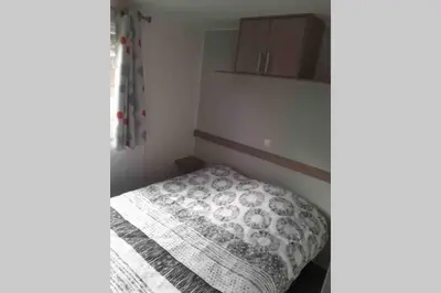 Un ou plusieurs lits dans un hébergement de l'établissement Mobil-Home 6 personnes à Munster en Alsace