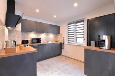 Cuisine ou kitchenette dans l'établissement Entre Ried et Rhin
