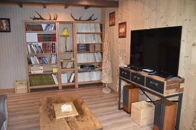 Télévision ou salle de divertissement dans l'établissement GITE DU BOIS DES HAUTS LES MILLE ETANGS