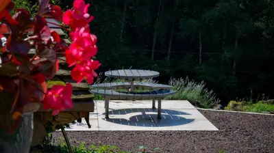 Jardin de l'établissement GITE DU BOIS DES HAUTS LES MILLE ETANGS