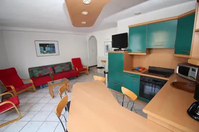 Cuisine ou kitchenette dans l'établissement Gîte Lion d'Or