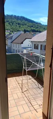 Vue générale sur la montagne ou vue sur la montagne depuis l'appartement