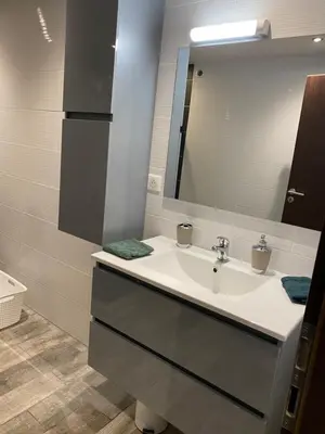 Salle de bains dans l'établissement L'escapade des randonneurs
