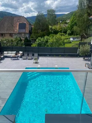 Vue générale sur la montagne ou vue sur la montagne depuis l'appartement