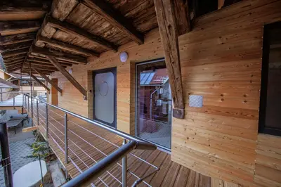 Balcon ou terrasse dans l'établissement Le Domaine du Verger, Chambres et SPA privé