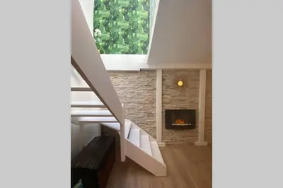 Un ou plusieurs lits dans un hébergement de l'établissement SPA de charme 6 pers avec Jacuzzi & Sauna privatifs au coeur de ville - Esprit Coco