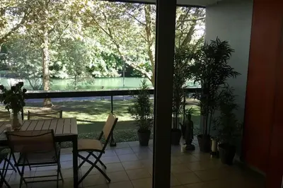 Jardin de l'établissement Superbe Duplex au Nouveau Bassin avec vue superbe
