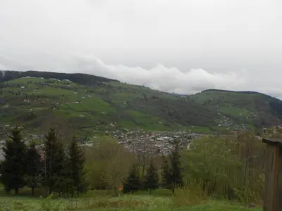 Vue générale sur la montagne ou vue sur la montagne depuis l'appartement