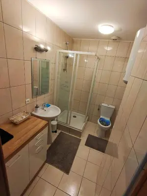 Salle de bains dans l'établissement Lumineux Appartement Free Parking Nature Ville tt équipé