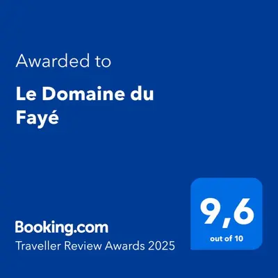Certificat, récompense, panneau ou autre document affiché dans l'établissement Le Domaine du Fayé