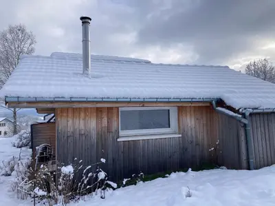 L'établissement Le Chalet dans la Nature en hiver