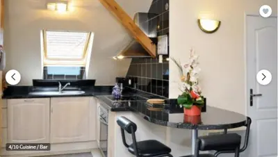 Cuisine ou kitchenette dans l'établissement GITE DE L'AUBACH