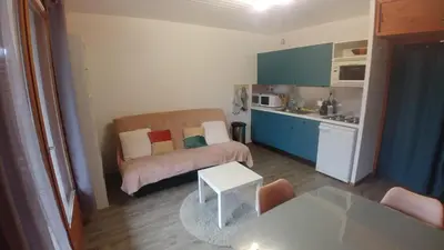 Cuisine ou kitchenette dans l'établissement Chalet Vosgien