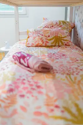 Un ou plusieurs lits dans un hébergement de l'établissement La Villetta G Riedisheim - appartement de Standing