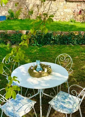 Jardin de l'établissement La Villa Alma Colmar