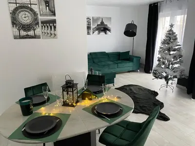 Coin salon dans l'établissement Le Grand DOLLFUS, 90m2 de charme au coeur de ville