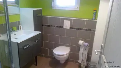 Salle de bains dans l'établissement L'ATELIER, chalet 3*