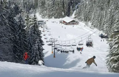 L'établissement Le Refuge du Cerf en hiver