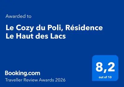 Certificat, récompense, panneau ou autre document affiché dans l'établissement Le Cozy du Poli, Résidence Le Haut des Lacs