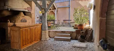 Terrasse ou espace extérieur de l'établissement ANNO 1698 Gîtes et Chambres d'Hôtes