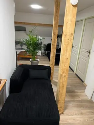 Cuisine ou kitchenette dans l'établissement Gîte cedric