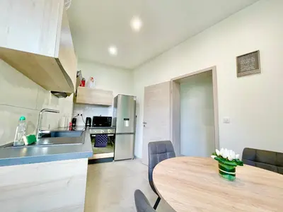 Cuisine ou kitchenette dans l'établissement COLMAR - Appartements Deluxe - Lumineux - Stationnement Gratuit et Facile dans la rue