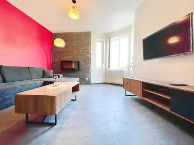 Télévision ou salle de divertissement dans l'établissement COLMAR - Appartements Deluxe - Lumineux - Stationnement Gratuit et Facile dans la rue