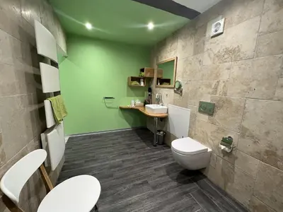 Salle de bains dans l'établissement Le Domaine du Verger, Chambres d'Hôtes