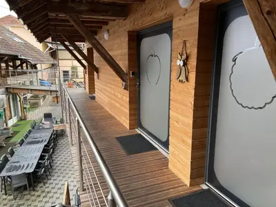 Balcon ou terrasse dans l'établissement Le Domaine du Verger, Chambres d'Hôtes