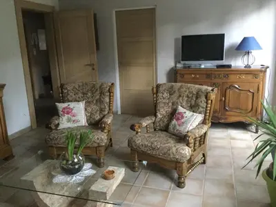 Télévision ou salle de divertissement dans l'établissement Gîte du Moulin