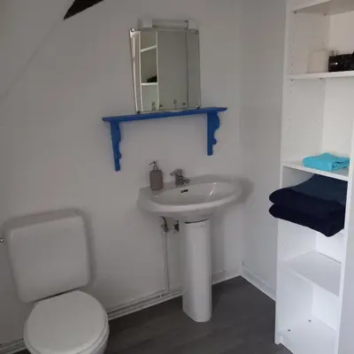 Salle de bains dans l'établissement Colmar: studio dans le centre historique