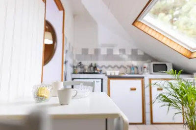 Cuisine ou kitchenette dans l'établissement Studio cosy au cœur de Jaurès